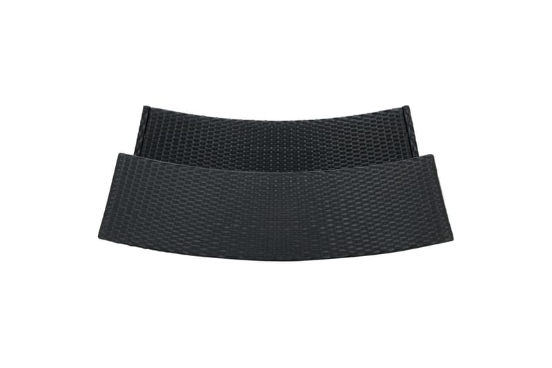 Puutarhan baaripöytä musta 120x55x110 cm polyrottinki - Puutarhakalusteet - Terassipöydät - Ruokapöytä terassille