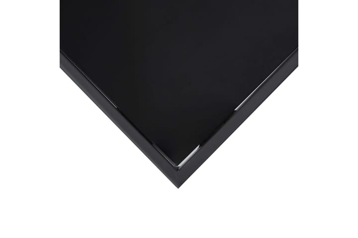 Puutarhan baaripöytä musta 60x60x110 cm karkaistu lasi - Ruokapöytä terassille