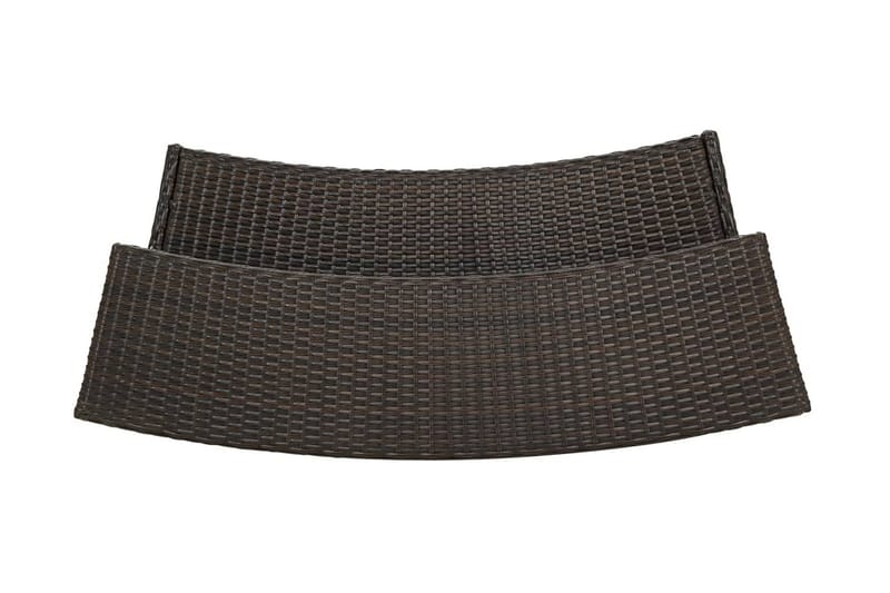 Puutarhan baaripöytä ruskea 120x55x110 cm polyrottinki - Puutarhakalusteet - Terassipöydät - Ruokapöytä terassille
