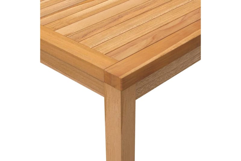 Puutarhan ruokapöytä 110x110x77 cm täysi tiikki - Ruskea - Puutarhakalusteet - Terassipöydät - Ruokapöytä terassille
