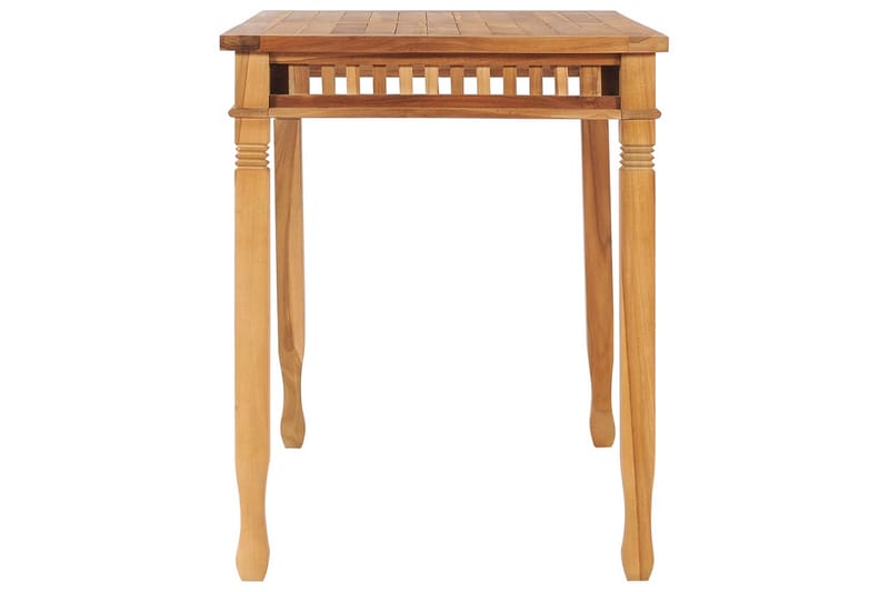 Puutarhan ruokapöytä 120x65x80 cm täysi tiikki - Puutarhakalusteet - Terassipöydät - Ruokapöytä terassille