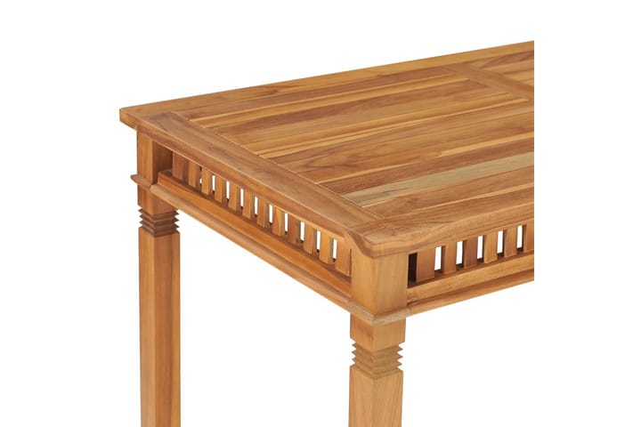 Puutarhan ruokapöytä 120x65x80 cm täysi tiikki - Ruokapöytä terassille
