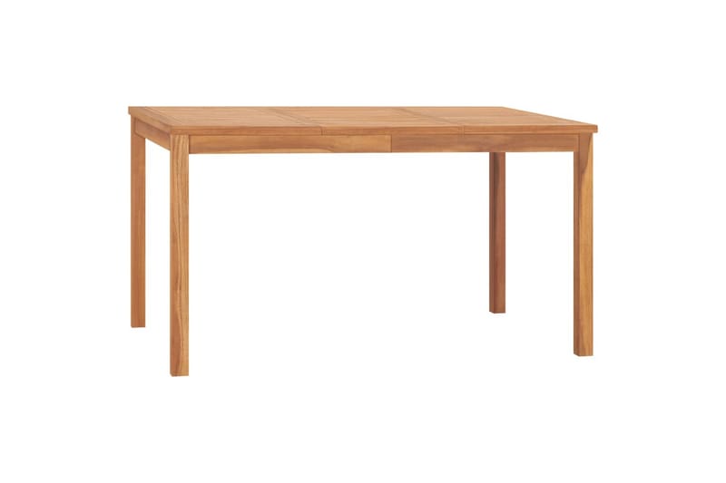 Puutarhan ruokapöytä 140x80x77 cm täysi tiikki - Puutarhakalusteet - Terassipöydät - Ruokapöytä terassille