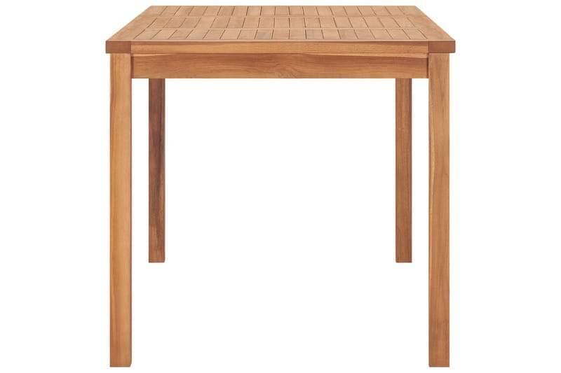 Puutarhan ruokapöytä 140x80x77 cm täysi tiikki - Puutarhakalusteet - Terassipöydät - Ruokapöytä terassille