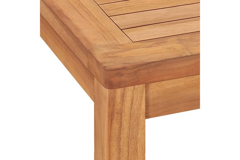 Puutarhan ruokapöytä 140x80x77 cm täysi tiikki - Puutarhakalusteet - Terassipöydät - Ruokapöytä terassille