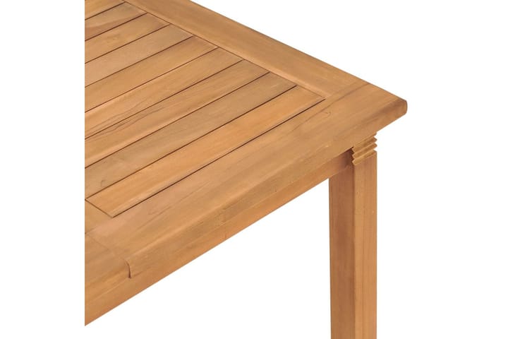Puutarhan ruokapöytä 150x90x75 cm täysi tiikki - Ruokapöytä terassille
