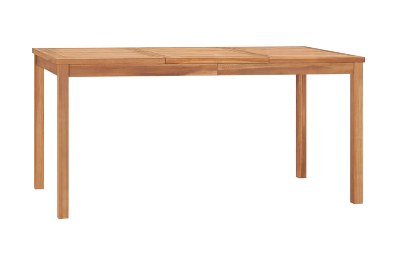 Puutarhan ruokapöytä 160x80x77 cm täysi tiikki - Puutarhakalusteet - Terassipöydät - Ruokapöytä terassille