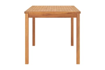 Puutarhan ruokapöytä 160x80x77 cm täysi tiikki - Puutarhakalusteet - Terassipöydät - Ruokapöytä terassille