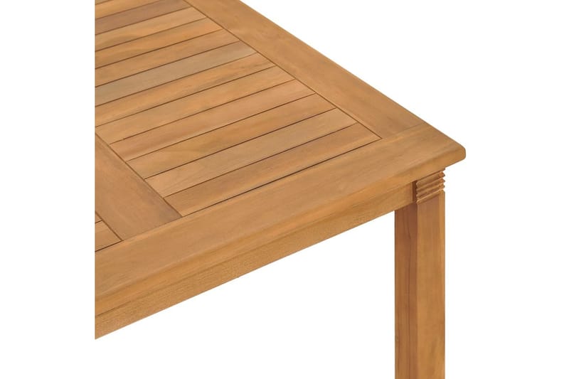 Puutarhan ruokapöytä 85x85x75 cm täysi tiikki - Puutarhakalusteet - Terassipöydät - Ruokapöytä terassille