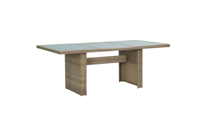 Puutarhan ruokapöytä ruskea 200x100x74 cm - Ruskea - Puutarhakalusteet - Terassipöydät - Ruokapöytä terassille