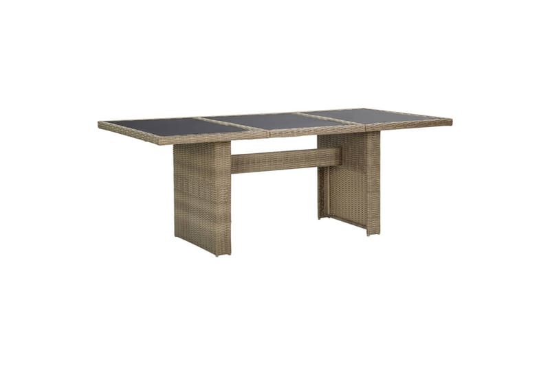Puutarhan ruokapöytä ruskea 200x100x74 cm - Ruskea - Puutarhakalusteet - Terassipöydät - Ruokapöytä terassille