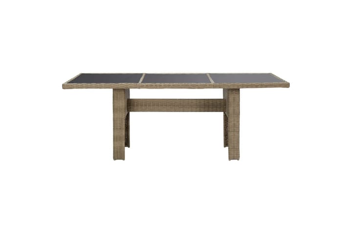 Puutarhan ruokapöytä ruskea 200x100x74 cm - Ruskea - Ruokapöytä terassille