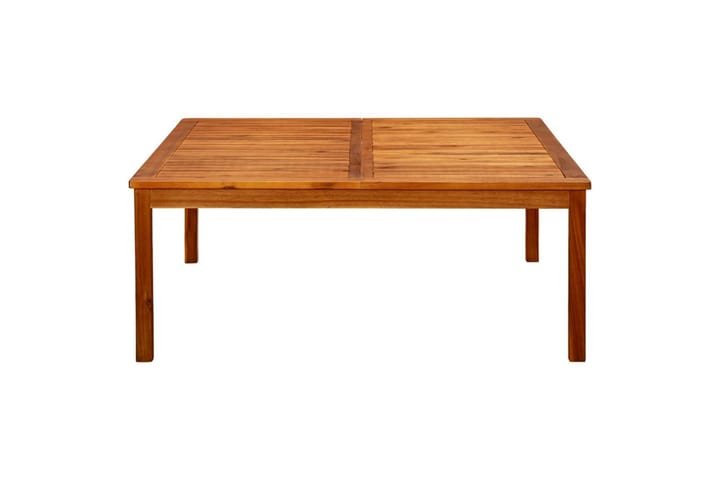 Puutarhan sohvapöytä 110x110x45 cm täysi akaasiapuu - Ruskea - Ruokapöytä terassille