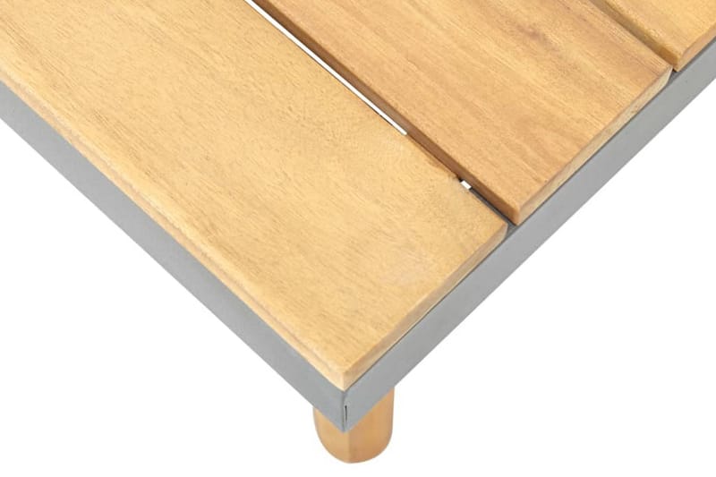 Puutarhan sohvapöytä 60x60x31,5 cm täysi akaasiapuu - Ruskea - Puutarhakalusteet - Terassipöydät - Ruokapöytä terassille