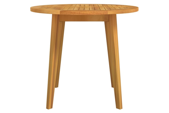 Puutarhapöytä Ã˜85x75 cm täysi akaasiapuu - Ruskea - Ruokap�öytä terassille