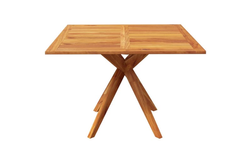 Puutarhapöytä 110x110x75 cm täysi akasiapuu - Ruskea - Puutarhakalusteet - Terassipöydät - Ruokapöytä terassille