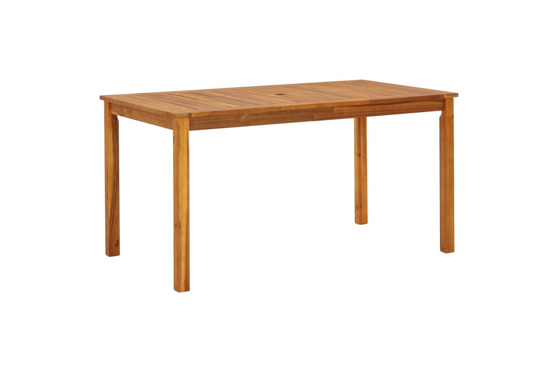 Puutarhapöytä 140x80x74 cm täysi akaasiapuu - Ruskea - Puutarhakalusteet - Terassipöydät - Ruokapöytä terassille