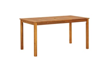 Puutarhapöytä 140x80x74 cm täysi akaasiapuu - Ruskea - Puutarhakalusteet - Terassipöydät - Ruokapöytä terassille