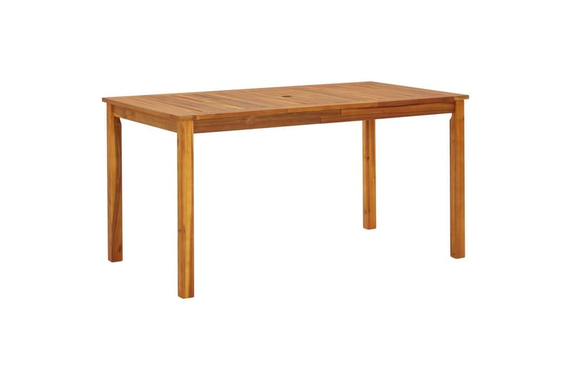Puutarhapöytä 140x80x74 cm täysi akaasiapuu - Ruskea - Puutarhakalusteet - Terassipöydät - Ruokapöytä terassille