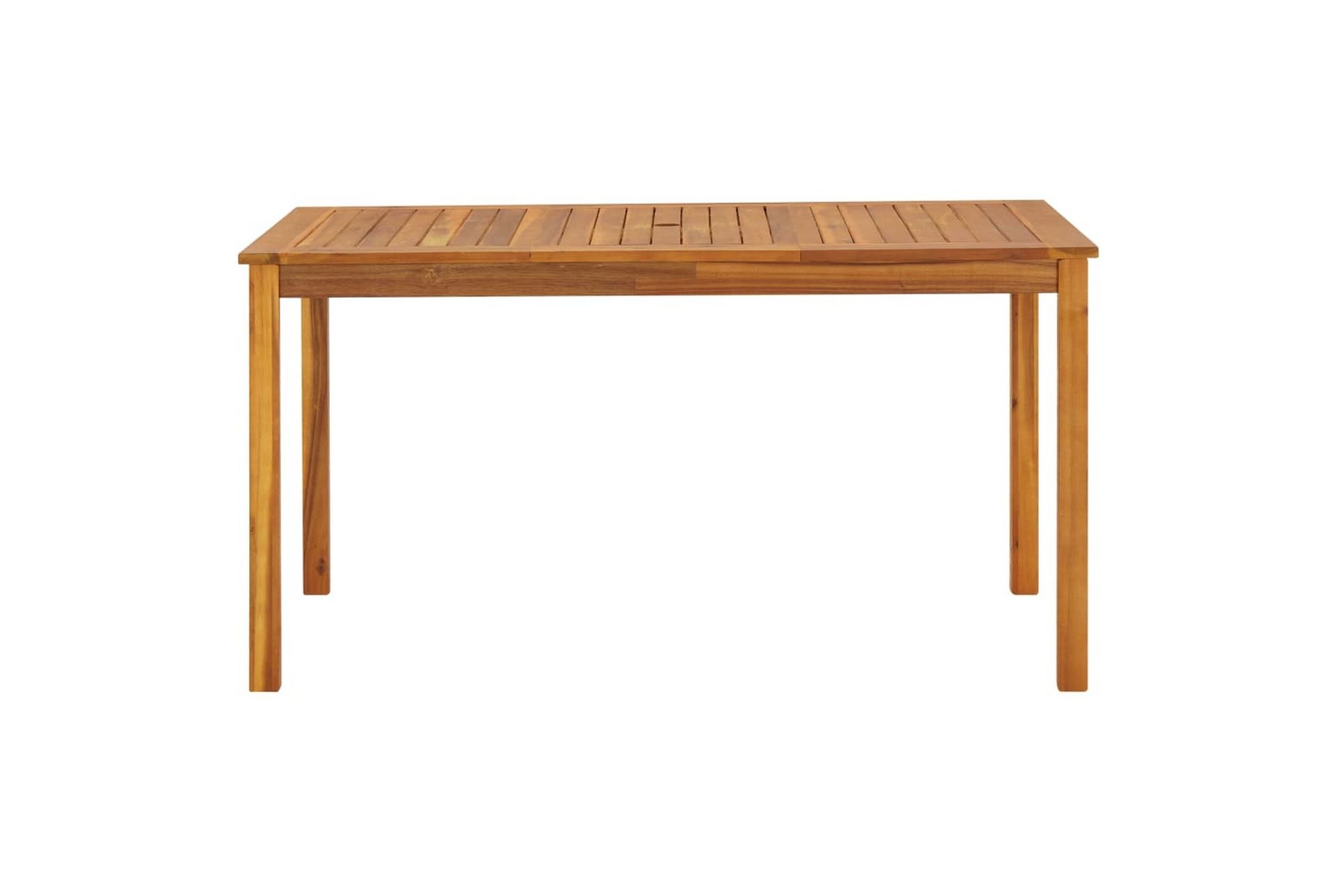 Puutarhapöytä 140x80x74 cm täysi akaasiapuu - Ruskea - Puutarhakalusteet - Terassipöydät - Ruokapöytä terassille