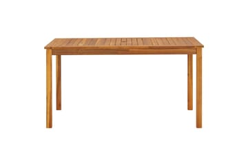 Puutarhapöytä 140x80x74 cm täysi akaasiapuu - Ruskea - Puutarhakalusteet - Terassipöydät - Ruokapöytä terassille
