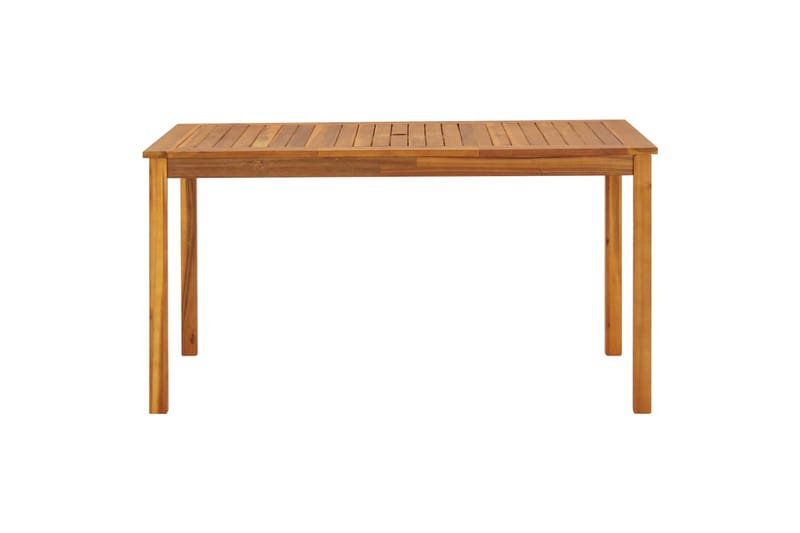 Puutarhapöytä 140x80x74 cm täysi akaasiapuu - Ruskea - Puutarhakalusteet - Terassipöydät - Ruokapöytä terassille