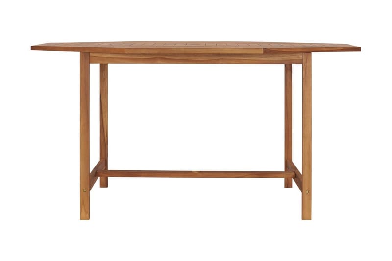 Puutarhapöytä 150x150x75 cm täysi tiikki - Ruskea - Puutarhakalusteet - Terassipöydät - Ruokapöytä terassille