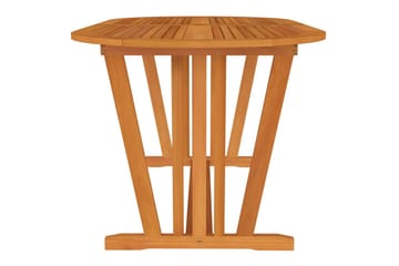 Puutarhapöytä 160x85x75 cm täysi eukalyptuspuu - Ruskea - Puutarhakalusteet - Terassipöydät - Ruokapöytä terassille