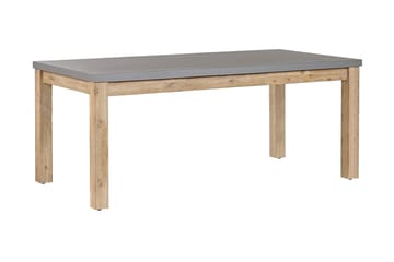 Puutarhapöytä 180 x 90 cm Harmaa OSTUNI - Harmaa - Puutarhakalusteet - Terassipöydät - Ruokapöytä terassille