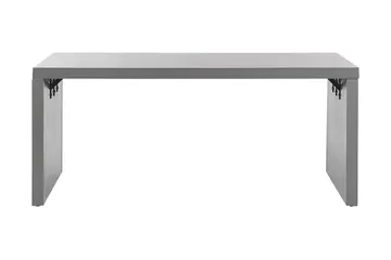 Puutarhapöytä 180 x 90 cm Harmaa U-muoto TARANTO - Harmaa - Puutarhakalusteet - Terassipöydät - Ruokapöytä terassille