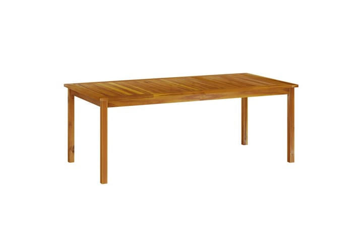 Puutarhapöytä 200x100x74 cm täysi akaasiapuu - Ruskea - Ruokapöytä terassille
