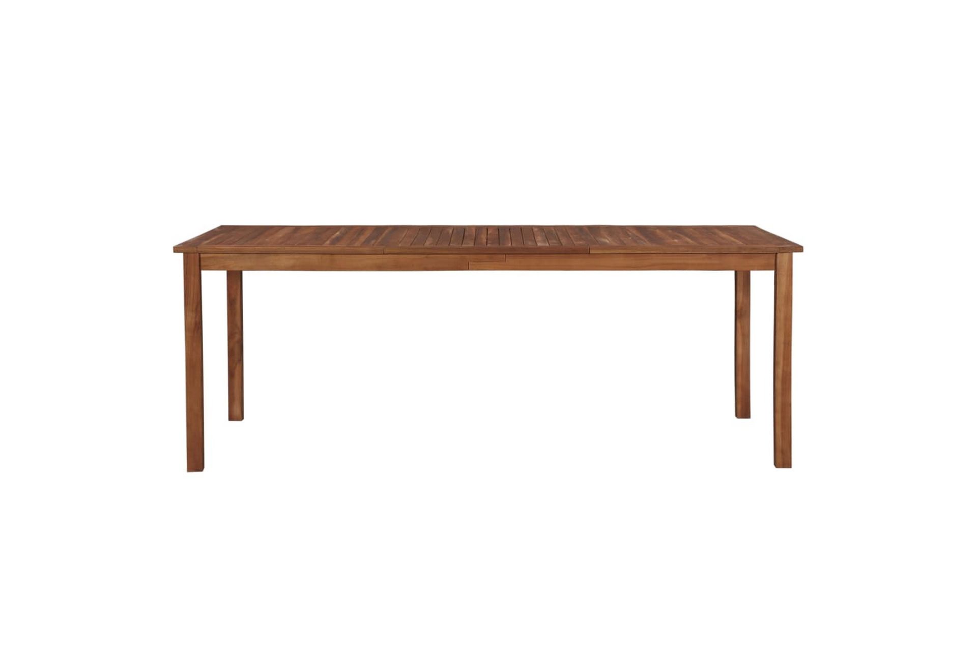 Puutarhapöytä 200x90x74 cm täysi akaasiapuu - Ruskea - Puutarhakalusteet - Terassipöydät - Ruokapöytä terassille