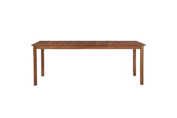 Puutarhapöytä 200x90x74 cm täysi akaasiapuu - Ruskea - Puutarhakalusteet - Terassipöydät - Ruokapöytä terassille