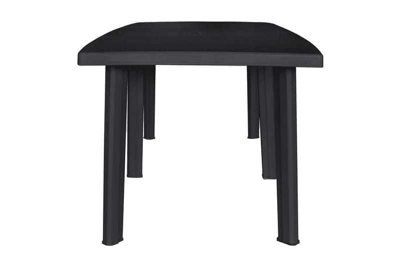 Puutarhapöytä 216x90x72 cm muovi antrasiitti - Antrasiitti - Puutarhakalusteet - Terassipöydät - Ruokapöytä terassille