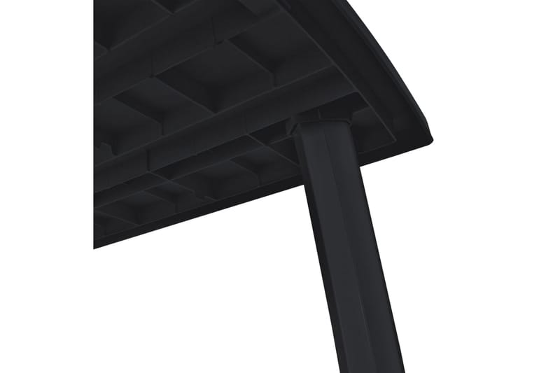 Puutarhapöytä 216x90x72 cm muovi antrasiitti - Antrasiitti - Puutarhakalusteet - Terassipöydät - Ruokapöytä terassille
