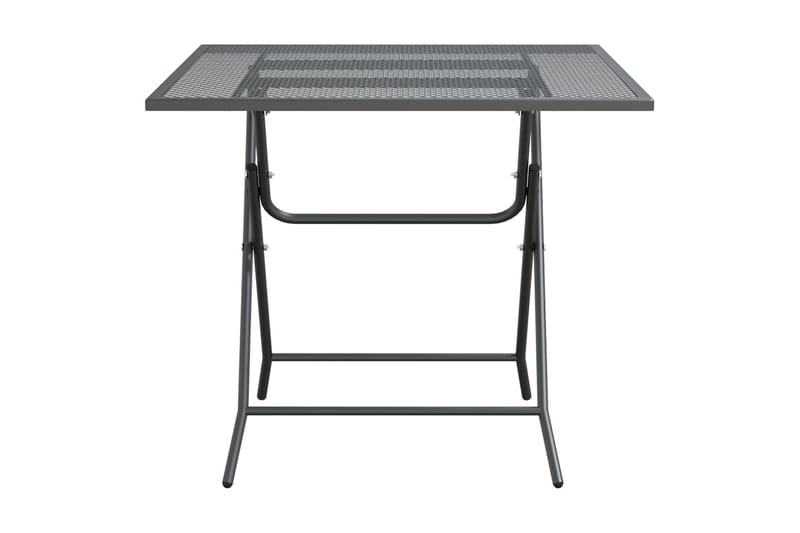 Puutarhapöytä 80x80x72 cm laajennettu metalliverkko antrasii - Antrasiitti - Puutarhakalusteet - Terassipöydät - Ruokapöytä terassille