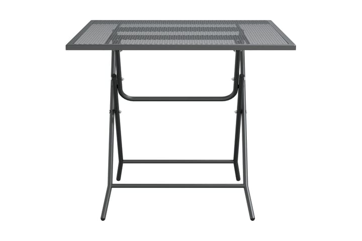 Puutarhapöytä 80x80x72 cm laajennettu metalliverkko antrasii - Antrasiitti - Ruokapöytä terassille