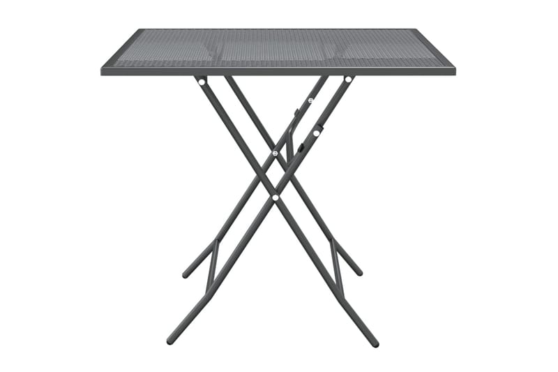 Puutarhapöytä 80x80x72 cm laajennettu metalliverkko antrasii - Antrasiitti - Puutarhakalusteet - Terassipöydät - Ruokapöytä terassille