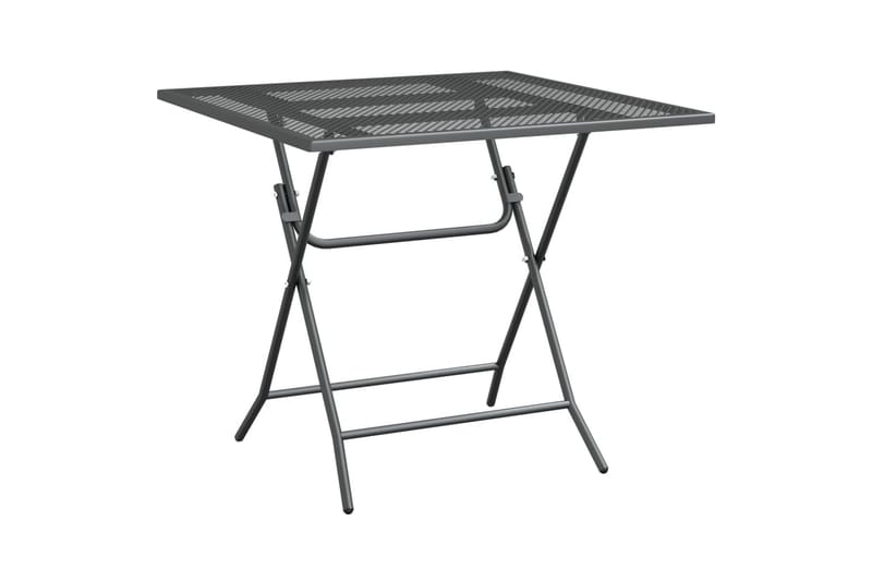 Puutarhapöytä 80x80x72 cm laajennettu metalliverkko antrasii - Antrasiitti - Puutarhakalusteet - Terassipöydät - Ruokapöytä terassille
