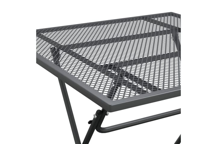 Puutarhapöytä 80x80x72 cm laajennettu metalliverkko antrasii - Antrasiitti - Ruokapöytä terassille