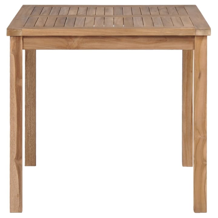 Puutarhapöytä 80x80x77 cm tiikki - Ruskea - Ruokapöytä terassille