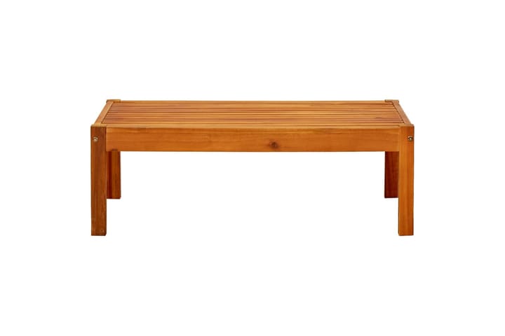 Puutarhapöytä 85x57x29 cm täysi akasiapuu - Ruskea - Ruokapöytä terassille