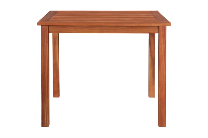 Puutarhapöytä 85x85x74 cm täysi akaasiapuu - Ruskea - Ruokapöytä terassille