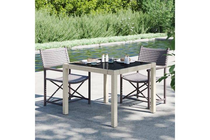 Puutarhapöytä 90x90x75 cm - Ruokapöytä terassille