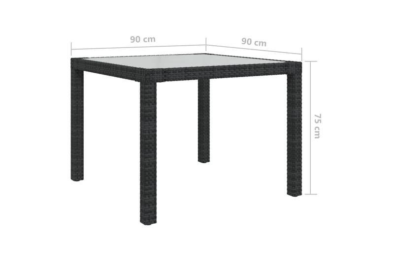 Puutarhapöytä 90x90x75 cm - Puutarhakalusteet - Terassipöydät - Ruokapöytä terassille