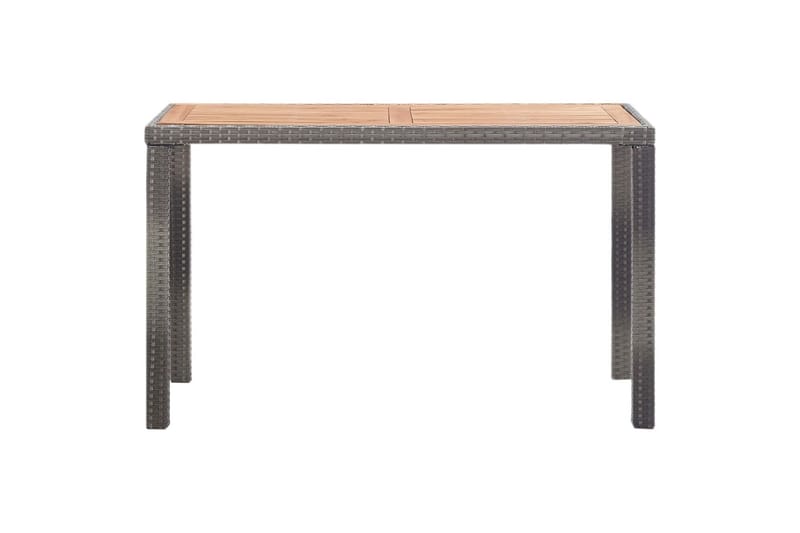 Puutarhapöytä antrasiitti & ruskea 123x60x74cm täysi akaasia - Antrasiitti - Puutarhakalusteet - Terassipöydät - Ruokapöytä terassille