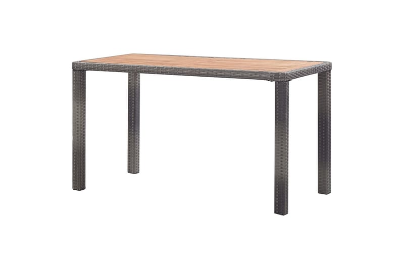 Puutarhapöytä antrasiitti & ruskea 123x60x74cm täysi akaasia - Antrasiitti - Puutarhakalusteet - Terassipöydät - Ruokapöytä terassille