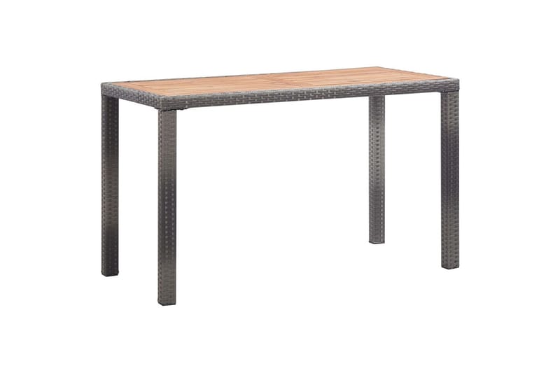 Puutarhapöytä antrasiitti & ruskea 123x60x74cm täysi akaasia - Antrasiitti - Puutarhakalusteet - Terassipöydät - Ruokapöytä terassille