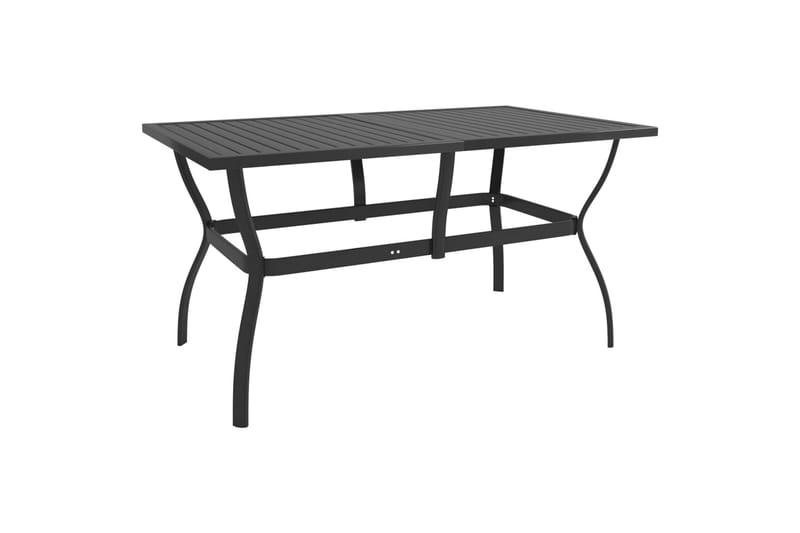 Puutarhapöytä antrasiitti 140x80x72 cm teräs - Antrasiitti - Puutarhakalusteet - Terassipöydät - Ruokapöytä terassille