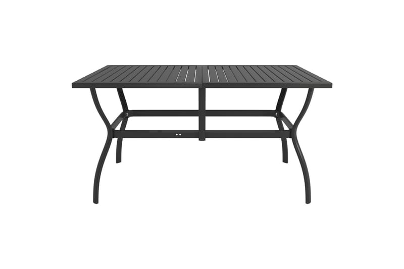 Puutarhapöytä antrasiitti 140x80x72 cm teräs - Antrasiitti - Puutarhakalusteet - Terassipöydät - Ruokapöytä terassille